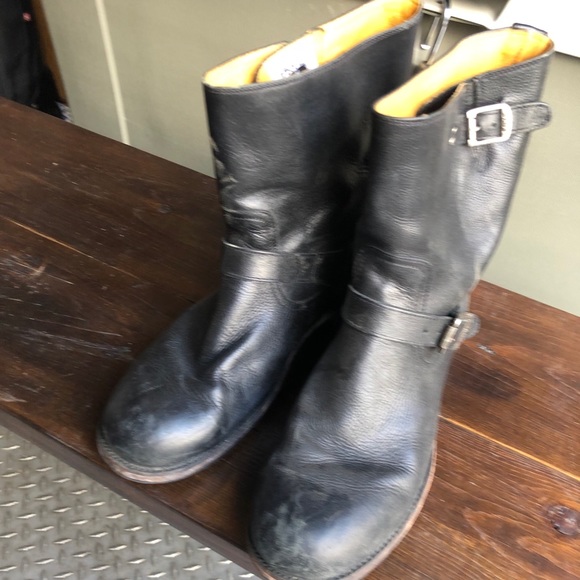 Frye mens Rogan Engineer boot black - Picture 2 of 5